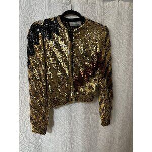 VINTAGE HARRY ACTON SEQUENCE PARTY JACKET SZ 12